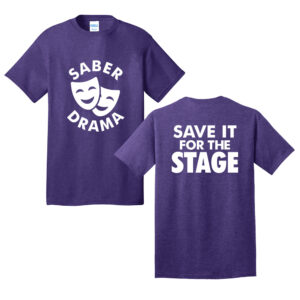 CD Drama Unisex Short Sleeve Tee-Heather Purple