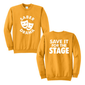 CD Drama Unisex Fleece Crewneck Sweatshirt-Gold