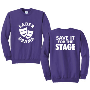 CD Drama Unisex Fleece Crewneck Sweatshirt-Purple
