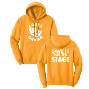 CD Drama Unisex Fleece Hooded Sweatshirt-Gold
