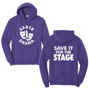 CD Drama Unisex Fleece Hooded Sweatshirt-Purple