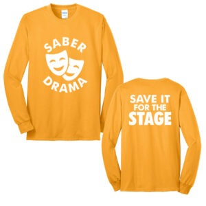 CD Drama Unisex Cotton Long Sleeve Tee-Gold
