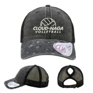Cloud-Naga VB Infinity Her Women’s Printed Visor with Mesh Back Cap-Black Leopard