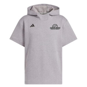 Cloud-Naga VB Adidas Men Dugout NWV Short Sleeve Hoodie- Grey