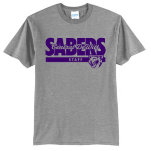 CD Saber Unisex Basic Short Sleeve Tee-Athletic Heather
