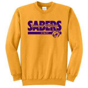 CD Saber Unisex Fleece Crewneck Sweatshirt-Gold
