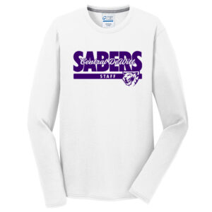 CD Saber Men Long Sleeve Essential Blended Performance Tee-White