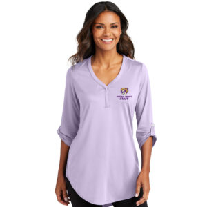 CD Saber Port Authority Ladies City Stretch 3/4-Sleeve Tunic-Bright Lavender