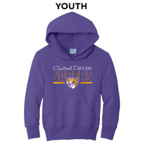 CD Saber Youth Fleece Hooded sweatshirt-Purple