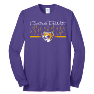 CD Saber Unisex Cotton Long Sleeve Tee-Purple