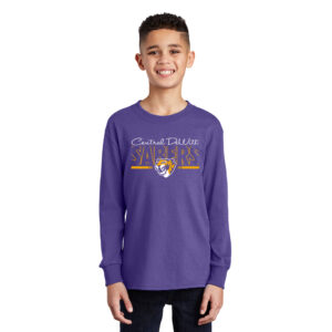 CD Saber Youth Cotton Long Sleeve Tee-Purple