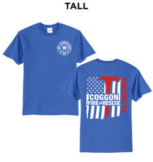 Coggon Fire Tall Short Sleeve Tee-Royal
