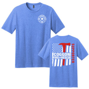 Coggon Fire Unisex Premium Short Sleeve Tee-Heather Royal