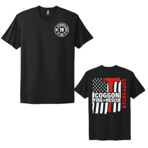 Coggon Fire Unisex Premium Short Sleeve Tee-Black