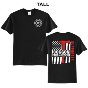 Coggon Fire Tall Short Sleeve Tee-Black