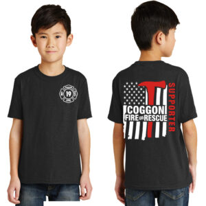 Coggon Fire Youth Short Sleeve Tee-Black