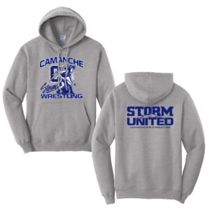 Camanche Girls Wrestling Unisex Fleece Hooded Sweatshirt-Athletic heather