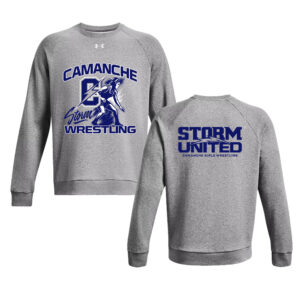 Camanche Girls Wrestling Under Armour UA Rival Fleece Crewneck Sweatshirt-CastleRock