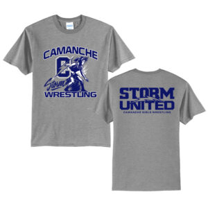 Camanche Girls Wrestling Unisex Short Sleeve Tee- Athletic heather