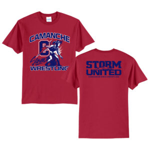 Camanche Girls Wrestling Unisex Short Sleeve Tee- Red
