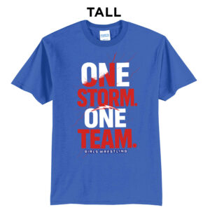 Camanche Girls Wrestling Tall Cotton Short Sleeve Tee-Royal