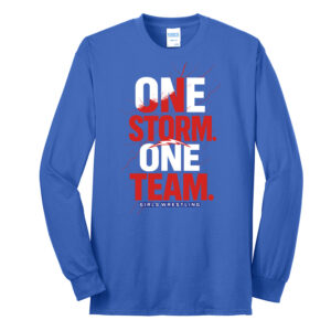 Camanche Girls Wrestling Unisex Cotton Long Sleeve Tee-Royal