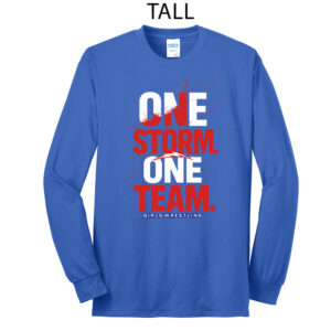 Camanche Girls Wrestling Tall Cotton Long Sleeve Tee-Royal