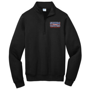 Camanche Girls Wrestling Port Company Adult Core Fleece 1/4-Zip Pullover Sweatshirt -Black