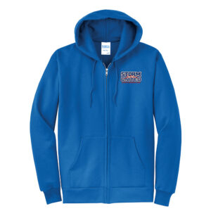 Camanche Girls Wrestling Adult Company Classic Full-Zip Hooded Sweatshirt-Royal