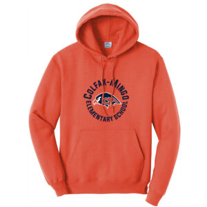 Tigerhawk PIE Unisex Fleece Hooded Sweatshirt-Orange