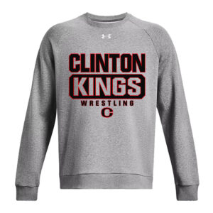 Clinton MS Wrestling Under Armour UA Rival Fleece Crewneck Sweatshirt-CastleRock