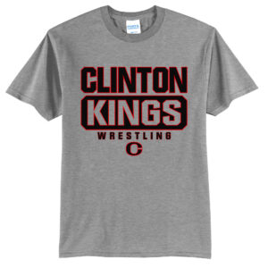 Clinton MS Wrestling Unisex Short Sleeve Tee- Athletic heather