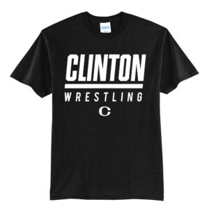Clinton MS Wrestling Unisex Short Sleeve Tee-Black