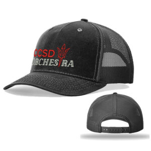 Clinton Orchestra Richardson  Hawthorne Trucker  Mesh Back Adjustable back cap-Black