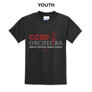 Clinton Orchestra Youth Short Sleeve Tee-Black