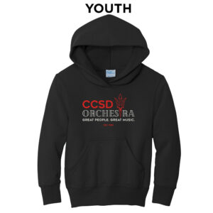 Clinton Orchestra Youth Fleece Hooded Sweatshirt-Black