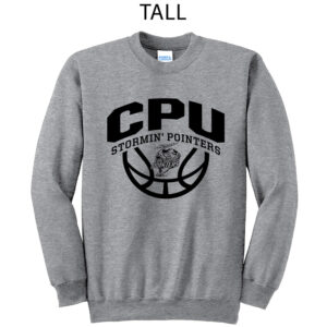 CPU BB Tall Fleece Crewneck Sweatshirt-Athletic Heather