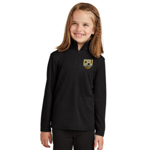 CPU BB Sport Tek Youth PosiCharge Coimpetitor 1/4 Zip Pullover-Black