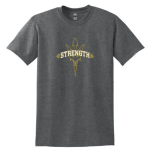 Clinton Strength Unisex Short Sleeve Tee-Dark Heather