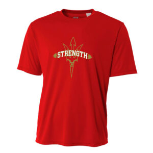 Clinton Strength Adult Loose Fit Cooling Performance Tshirt  -Scarlet