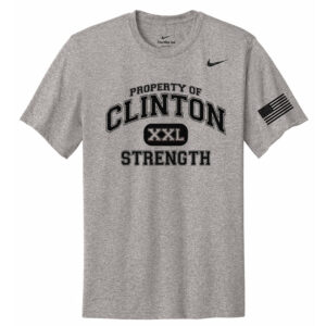 Clinton Strength Nike Team rLegend Tee Adult-Carbon Heather