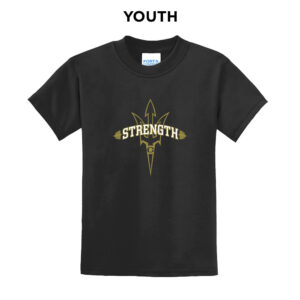 Clinton Strength Youth Short Sleeve Tee-Black