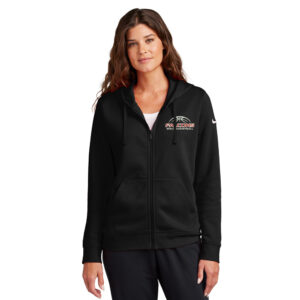 DW Girls Basketball Nike Women’s Club Fleece Sleeve Swoosh Full-Zip Hoodie-Black