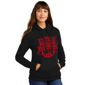 DW Girls Basketball Ladies Core Fleece Pullover Hooded Sweatshirt-Black