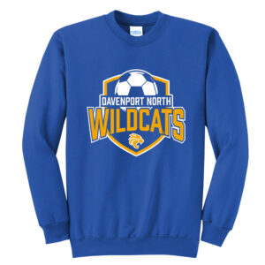 DN Soccer Unisex Core Fleece Crewneck Sweatshirt-Royal