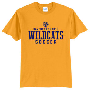 DN Soccer Unisex Short Sleeve Tee-Gold