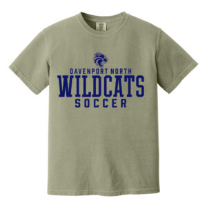 DN Soccer Unisex Comfort Colors Pigment Dyed Short Sleeve Shirt-Sandstone