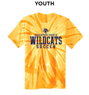 DN Soccer YOUTH Essential Tie-Dye Tee-Gold