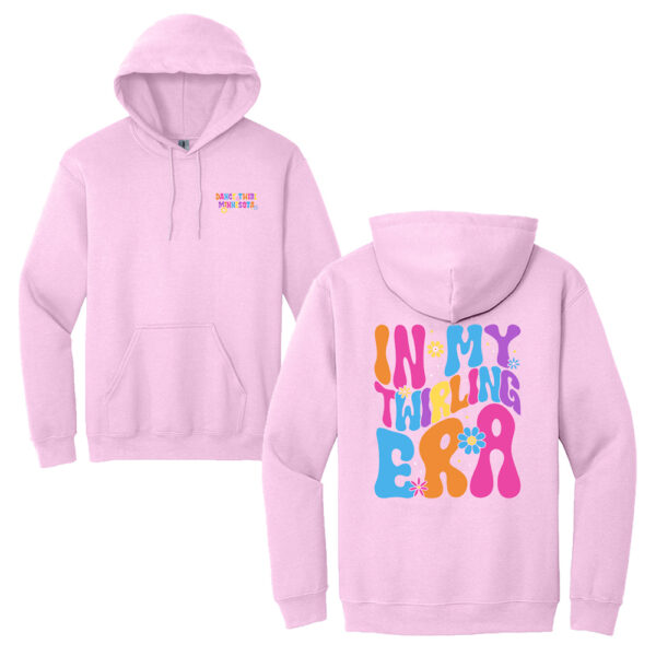 Dance Twirl Minnesota Unisex Fleece Hooded Sweatshirt-Light Pink