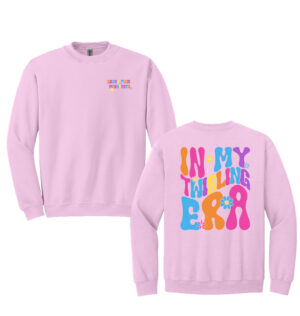 Dance Twirl Minnesota Unisex Fleece Crewneck Sweatshirt-Light Pink